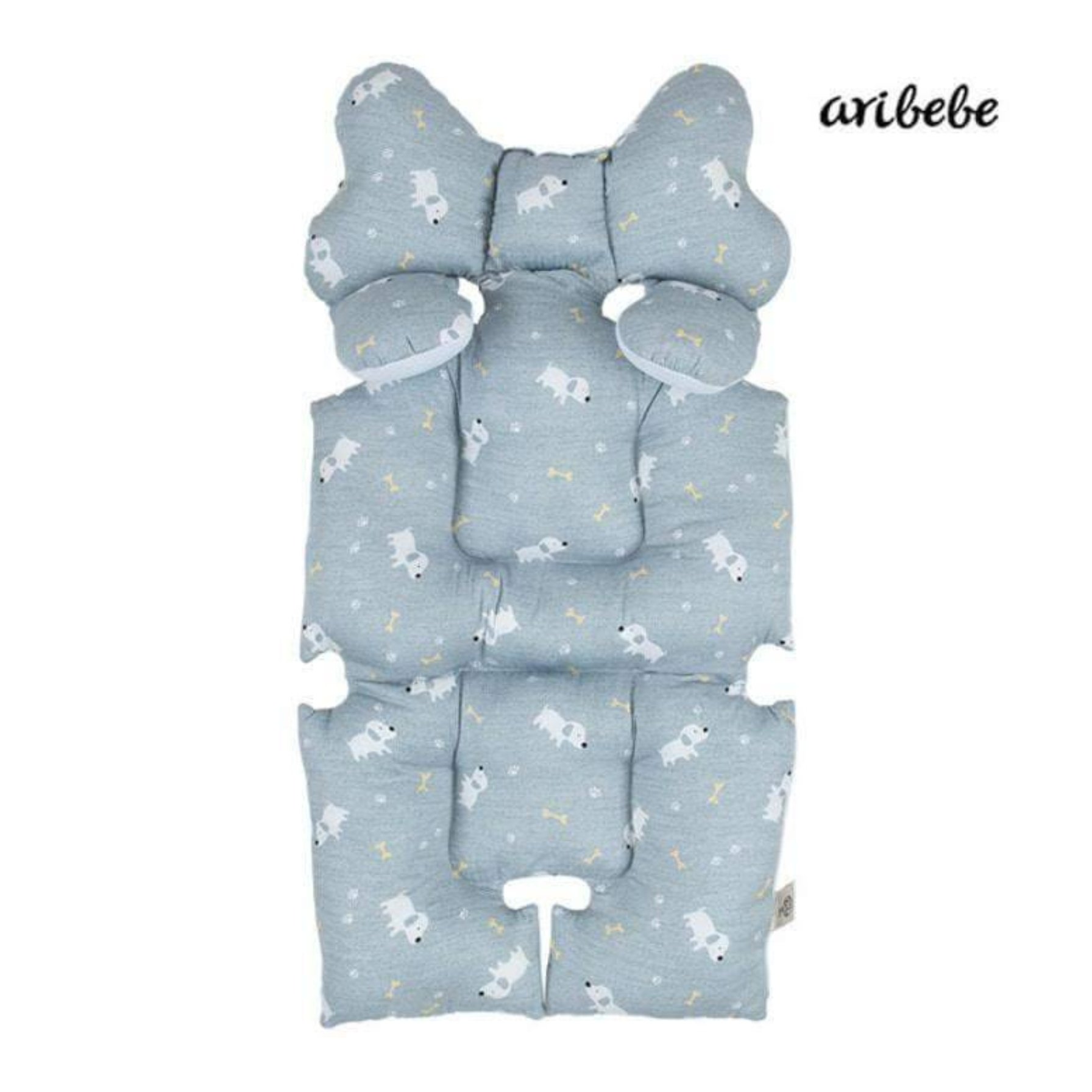 เบาะรองรถเข็น คาร์ซีท ARIBEBE ผ้า MICROMODAL ลายสุนัข_0